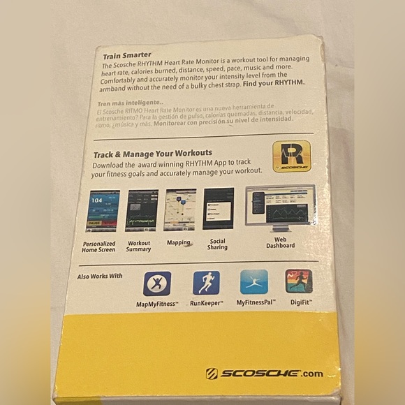 New Scosche RhythmPulse Heart Rate Monitor with Music Control RTHMA1.5 Yellow - Picture 5 of 14